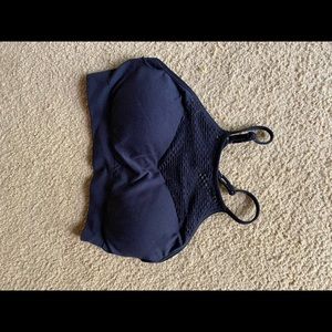 Black bralette with a mesh chest detailing!